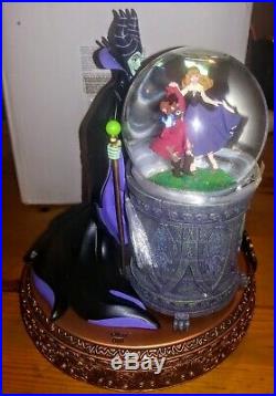 Disney Villains Series Sleeping Beauty Maleficent Musical Snowglobe Rare NIB