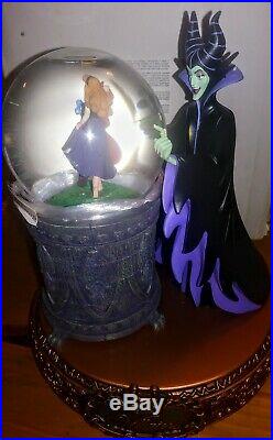 Disney Villains Series Sleeping Beauty Maleficent Musical Snowglobe Rare NIB