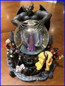 Disney Villains Snow Globe Glow in the Dark Musical Grim Grinning Ghost Haunted