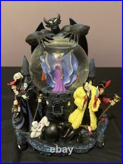 Disney Villains Snow Globe Glow in the Dark Musical Grim Grinning Ghost Haunted
