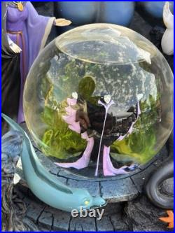 Disney Villains Snow Globe Maleficent, Chernabog, Evil Queen NOT WORKING WithCHIPS