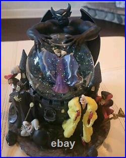 Disney Villains Snow Globe Music Box. Preowned