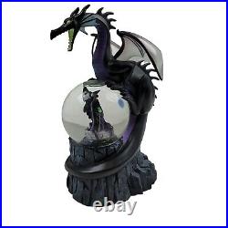 Disney Villan Maleficent & Dragon Musical Snow Globe Disney Store Exclusive RARE