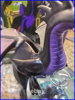Disney Villan Maleficent Dragon Musical Snow Globe Disney Store Exclusive READ