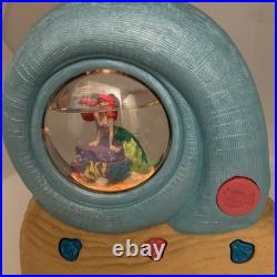 Disney Vintage Little Mermaid Musical Snow Globe Clamshell Musical Glow