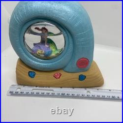 Disney Vintage Little Mermaid Musical Snow Globe Clamshell Musical Glow