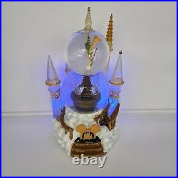Disney WDW Crystal Castle Tinker Bell Snow Globe Lighted Music Box Rare