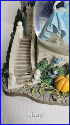 Disney WDW Resorts Snow Globe Castle Cinderella Lighted Musical Motion Works