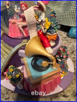 Disney Who Framed Roger Rabbit Jessica Rabbit Dressing Room Snow Globe withMusic