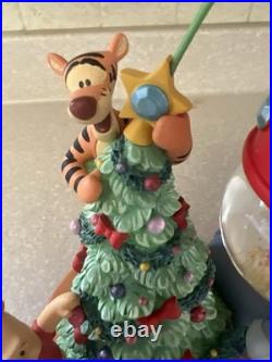 Disney Winnie The Pooh Christmas Snow-globe #96519 Just Opened