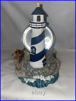 Disney Winnie The Pooh Lighthouse Musical Snowglobe Piglet Tigger