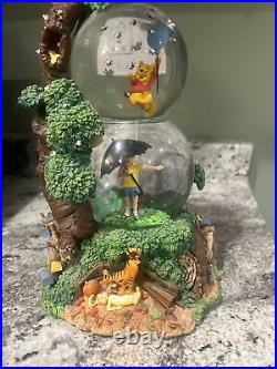 Disney Winnie The Pooh Musical Movement Snowglobe rare