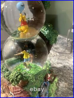 Disney Winnie The Pooh Musical Movement Snowglobe rare