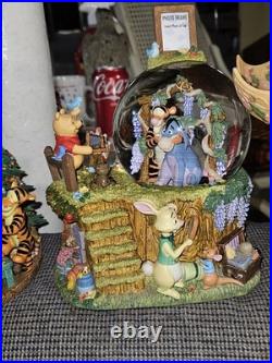 Disney Winnie the Pooh Snow Globe Music Box with Tigger and Piglet Design