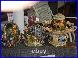 Disney Winnie the Pooh Snow Globe Music Box with Tigger and Piglet Design