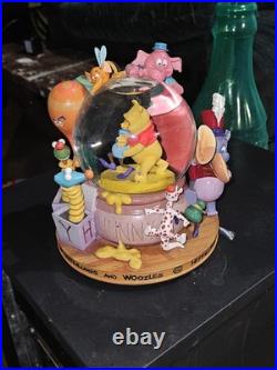 Disney Winnie the Pooh Snow Globe Music Box with Tigger and Piglet Design