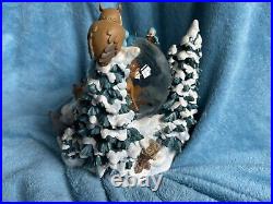 Disney Winter Bambi Snow globe Musical Animation with in Box (music Works)