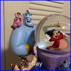 Disney Wonderful World Of Disney Snow Globe Snowglobe withbox music retired