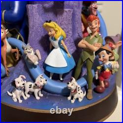 Disney Wonderful World Of Disney Snow Globe Snowglobe withbox music retired