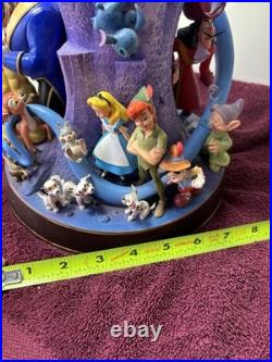 Disney Wonderful World Of Disney Snowglobe Music Box Lights Up Damage 2008