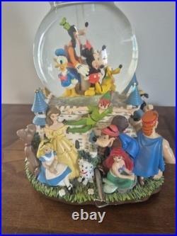 Disney World Character Parade 2 Tiered Spinning Dumbo Snow Globe Vintage F/S USA