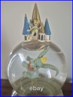 Disney World Character Parade 2 Tiered Spinning Dumbo Snow Globe Vintage F/S USA