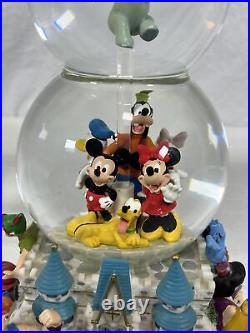Disney World Character Parade Two Tiered Snow Globe (Spinning Dumbo)