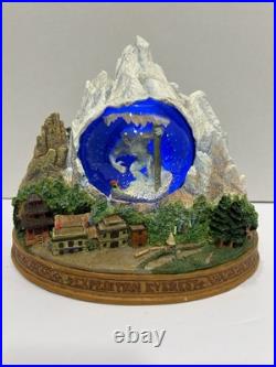 Disney World Expedition Everest Abominable Snowman Yeti Snow Globe RARE RETIRED
