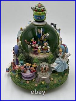 Disney World Magic Kingdom Snow Globe Musical Working 4 Parks One World Monorail Disney World Magic Kingdom Snow Globe Musical Working 4 Parks One World Monorail