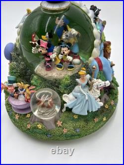 Disney World Magic Kingdom Snow Globe Musical Working 4 Parks One World Monorail Disney World Magic Kingdom Snow Globe Musical Working 4 Parks One World Monorail