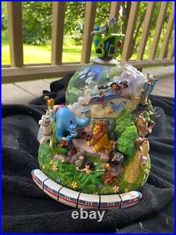 Disney World Magic Kingdom Snow Globe Musical Working 4 Parks One World Monorail