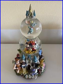 Disney World character parade snow globe featuring spinning Dumbo RETIRED