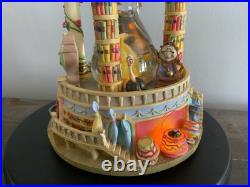 Disney's Beauty And The Beast Hourglass Light Up Musical Snow Globe READ