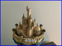 Disney's Beauty And The Beast Hourglass Light Up Musical Snow Globe READ