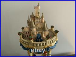 Disney's Beauty And The Beast Hourglass Light Up Musical Snow Globe READ