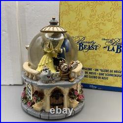 Disney's Beauty And The Beast Snow globe With Original Box And Packaging Ex Cond