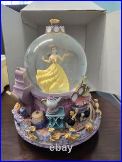 Disney's Beauty & The Beast Musicial Snowglobe, Mint In The Box