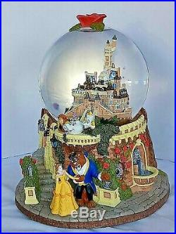 Disney's Beauty & The Beast Snow Globe Rare