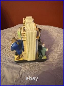Disney's Beauty and the Beast Double sided Book Snow Globe Music READ Damaged