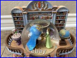 Disney's Beauty and the Beast Musical Library Snow Globe Read Description