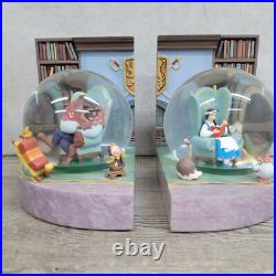 Disney's Beauty and the Beast Snow Globe Book Ends Pair Set