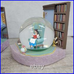 Disney's Beauty and the Beast Snow Globe Book Ends Pair Set