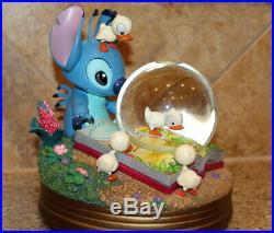 Disney's Lilo & Stitch Musical Snowglobe Stitch with Ducklings