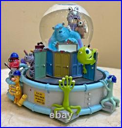 Disney's MONSTERS INC Snow Globe IF IDIDNT HAVE YOU Motion Rotating Carousel
