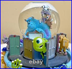 Disney's MONSTERS INC Snow Globe IF IDIDNT HAVE YOU Motion Rotating Carousel
