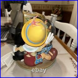 Disney's Pinocchio's Music Box Water Globe Snow Globe with tags