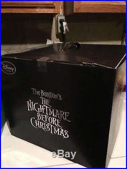 Disney's The Nightmare Before Christmas Musical Snow Globe Jack in Bed RARE