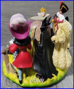 Disney's Villains Fortune Teller Musical Snow Globe Statue Maleficent Snowglobe