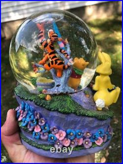 Disney's Winnie The Pooh Blustery Day Snow Globe Vgc Working