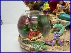 Disney store LITTLE MERMAID Snowglobe Musical UNDER THE SEA Multi Globe (Read)